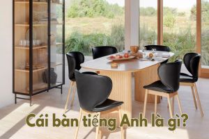 Cái bàn tiếng Anh là gì? Học phát âm từ table và tên tiếng Anh các loại bàn