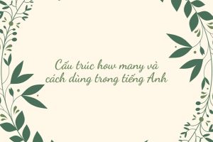 Cấu trúc how many là gì? Phân biệt giữa how many và how much